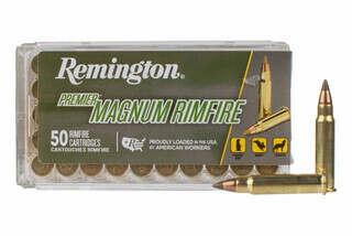 Remington Premier Magnum Rimfire 17 HMR Ammo 17 Grain Accu Tip-V delivers amazing expansion upon impact